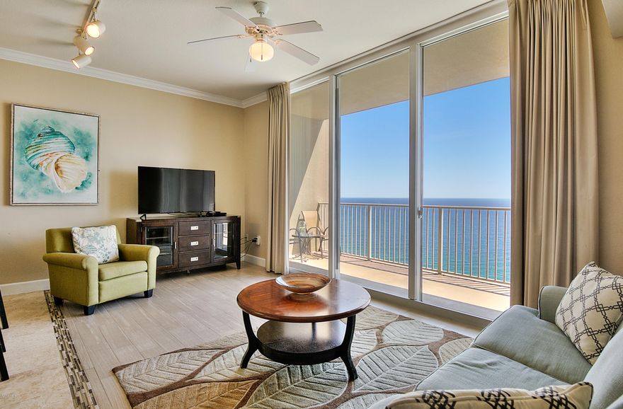 Tidewater 2810 is a beautiful 2 BR/ 3 BA + Bunkroom PENTHOUSE. This condo sleeps 8 and comes rental ready. Tidewater 2810 also comes with TWO LARGE STORAGE UNITS! This condo will be a great rental Tidewater Beach Resort offers one of the best locations in town with close proximity to Pier Park Mall, Frank Brown Park, and the International Airport! You can't go wrong with this one! Tidewater Beach Resort amenities include 2 outdoor gulf front pools, 1 indoor heated pool, 2 game rooms, 1 restaurant, a convenience store, a huge beach front fitness center, movie theater, 4 hot tubs, saunas, steam rooms, conference room, cover parking, a computer lounge, library/game area, and a beautiful owners lounge on the 30th floor. Tidewater is the closest high-rise development to the international airport (ECP), Frank Brown Park, and is only 1/2 mile walk to all of the Pier Park attractions