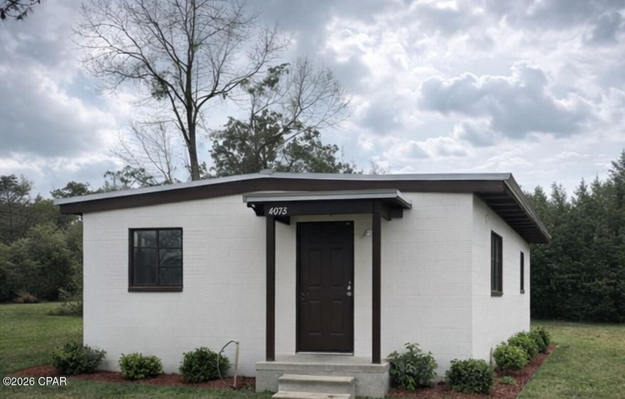 Freshly updated and move-in ready, this charming cottage offers a bright, open interior with a clean modern feel. Inside, you'll find durable wood-look flooring throughout, crisp white walls, and exposed beam ceilings that create an airy sense of space while adding character.

The kitchen features new cabinetry, sleek countertops, and a stainless sink, providing a functional and stylish space for everyday living. Large windows bring in natural light and offer peaceful views of the surrounding property.

A simple, efficient layout makes the most of the home's footprint, while the updated finishes give the entire space a refreshed look. Outside, the property offers room to enjoy the quiet setting and open yard.

Whether you're searching for a low-maintenance primary residence, rental opportunity, or weekend retreat, this property presents a great option with updated interiors and a comfortable, easy-living design.