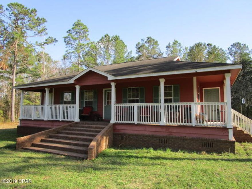 Nice 3 bedroom 2 bath home on 1.5 private acres.  This home is close to Apalachicola National Forest, Ochlockonee river and less than a mile from Telogia creek park.  Home has nice wood floors and grand brick step entrance.  Call today.