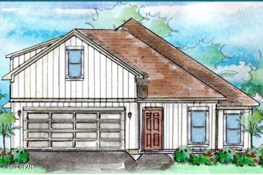 New construction by Truland Homes in the highly desirable Callaway Area! With 4 Bedrooms and 3 Baths. This Denali Bonus open floor plan home is a must-see, with a stunning interior featuring 10' high ceilings in the main living areas and a 9' tray ceiling in the master suite. Luxury Vinyl Plank floors, granite countertops, and so much more are found throughout the home. The exterior boasts of Hardi Board on all four sides, Tankless Gas Water Heater, and a completely landscaped yard with a sprinkler system. Offering added innovative technology and convenience, this home is equipped with a SMART Things hub, a Ring security doorbell, a Samsung tablet, and a Nest energy-efficient thermostat. Conveniently located to shopping, recreational parks, schools, and Tyndall Air Force Base.