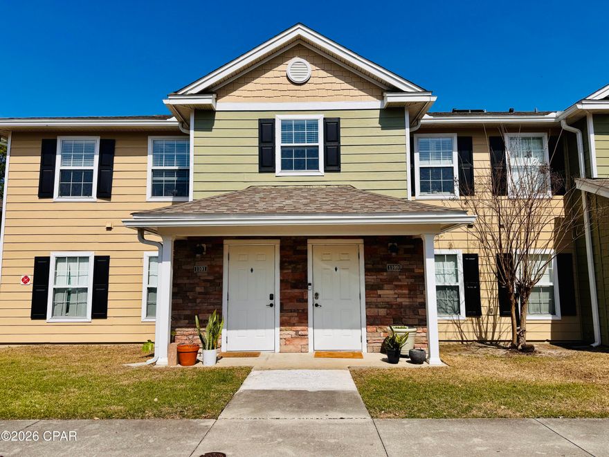 This well-maintained second-level 2-bedroom, 2-bathroom condo is located in the desirable Nautilus Cove community on the west end of Panama City Beach. The unit features luxury vinyl plank flooring throughout and a fully equipped kitchen with stainless steel appliances, including a refrigerator, stove, microwave, and dishwasher. The open layout offers a comfortable living space and includes one designated parking space. Water and sewer are included in the rent for added convenience.

The community is gated from sunset to sunrise and includes amenities such as a community pool, fitness center, charcoal grills in common areas, and a playground located in the central courtyard. The location is highly desirable, situated on the west end of Panama City Beach, just 1 mile from the beach and close to shopping, entertainment, and dining. The property is conveniently located near Pier Park and restaurants such as Carrabba's Italian Grill and the well-known The Pancakery.

This property consistently attracts tenants due to its central location, community amenities, and proximity to the beach and local attractions.