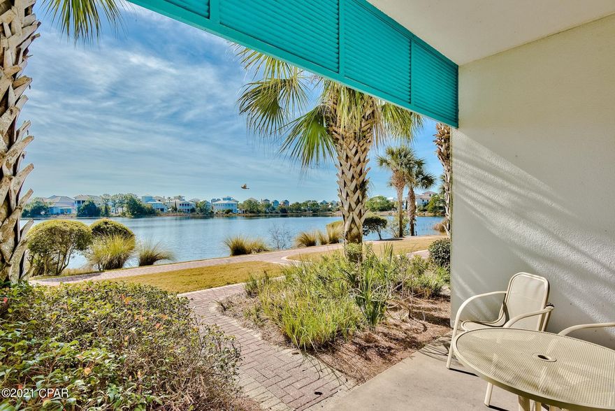 Carillon Beach Inn is perfectly located on the west end of Panama City Beach with quick access to Pier Park, Northwest Florida Beaches International Airport (ECP), Lake Powell, and all that 30A has to offer. Take advantage of all the great amenities in Carillon Beach Resort with over 3,900 ft. of sugar white sand beaches, 4 community pools, 2 hot tubs, tennis, yoga studio, fitness center, retail shopping & dining at Carillon Market Street. Enjoy outdoor activities such as bike rentals, kayaking, paddle boarding, snorkeling, fishing, and much more. Unit 103 is a ground floor unit with direct access to a covered patio with serene views of Lake Carillon. This unit features luxury vinyl plank flooring throughout with tile in the kitchen & bathroom. The kitchen features granite countertops, stainless steel appliances, and a great breakfast bar. Several large sliding glass windows give the unit great natural light and beautiful outdoor views of the lake can be enjoyed from the common areas. The bedroom features a king bed with recessed lighting above. This condo would make a fantastic rental investment or private beach getaway!