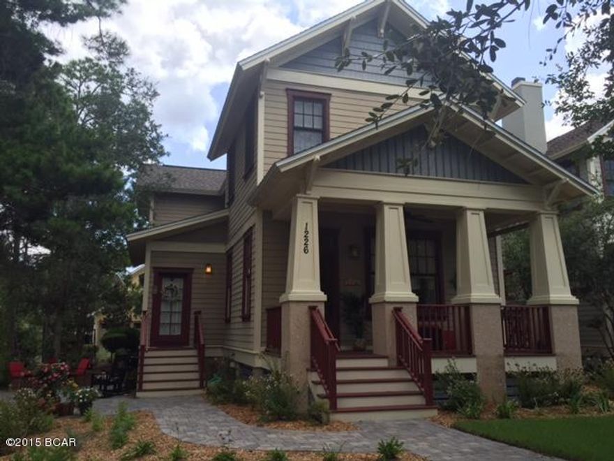 REDUCED! MOTIVATED SELLER! Meticulously maintained Coastal Craftsman Bungalow  offers 2,629 sq. ft.of uniquely designed space filled with charm and character! Rich cherry wood, mahogany cabinets, 10' ceilings, kitchen with custom tiled back splash,upgraded lighting, granite counter tops, built in glass front buffet, stainless steel GE Profile appliances,and surround sound, are all reflective of the true quality of construction and design throughout.Enjoy PRIVACY on the oversized lot with lush landscaping, pavered walks and patio with $20K in recent upgrades all tucked away quietly on an end lot next to a quiet conservation area. Located in the beautiful GATED COMMUNITY of Wild Heron, a sanctuary of 734 acres of natural preserve on the largest coastal dune lake in Florida. Amenities includ Located in the beautiful GATED COMMUNITY of Wild Heron, a sanctuary of 734 acres of natural preserve on the largest coastal dune lake in Florida.  Amenities include a state of the art fitness center, large pool with hot tub and children's area, boat house with kayaks and canoes, boat dock, covered picnic area, fire pit, playground and nature trails.  Wild Heron is the home of the world renowned Greg Norman Shark's Tooth GOLF COURSE.  As a St. Joe Community owner you will be eligible for special membership opportunities including Golf, Tennis and Beach Club!!  If you want to experience nature at it's best and lifestyle that is priceless..........This one if for you!!!