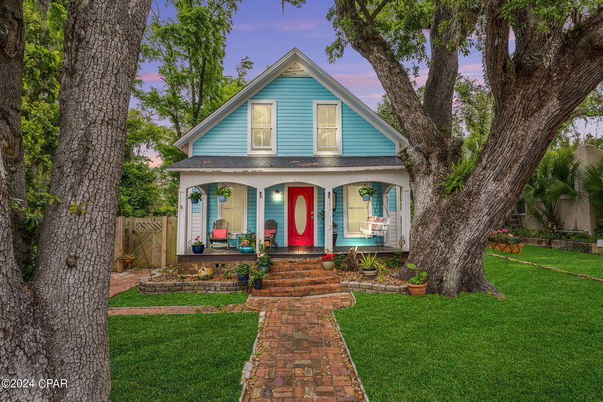 This property does need some work. The front part of the house needs a sub floor. The windows need to be replaced. A new roof was added in 2020 after Hurrican Michael. The A/C was replaced after HM but it has a freon leak and is not working at this time. Seller is motivated! Make an appt to see this home. There is so much potential in this home. The location is phenomenal. View the Bay from many places in the home including the front porch.
Prepare to be captivated by this 4-bed, 3-bath treasure at 115 E 2nd St, Panama City, FL, showcasing 2,792 sqft of living space that merges timeless charm with modern elegance. Step inside to discover a spacious living room, where vaulted ceilings with tasteful beams soar above and a quaint fireplace invites cozy moments. Built-in shelves offer a canvas for your personal library and treasures. Culinary adventures await in the stylish kitchen, boasting chic tile backsplash and sleek stainless-steel appliances. The breakfast bar offers a congenial spot for morning coffee chats.
Indulge in the luxurious master bath, where an expansive soaking tub emulate a spa-like serenity. The versatile Florida room provides a sunlit nook for leisure or creative pursuits, complemented by an office space designed for optimal productivity. The fenced backyard is a private sanctuary featuring a stone paver patio and a majestic live oak tree, ideal for open-air festivities or peaceful reflection by the fire pit. 
Located in the vibrant heart of Historic Downtown Panama City, this dwelling promises an eclectic lifestyle with access to unique shops, diverse cuisine, and a community rich in artistry and history.
There is a 300 ft dock (that needs to be rebuilt) on beach drive that is part of the sale of this property. It is shared by 3 properties.