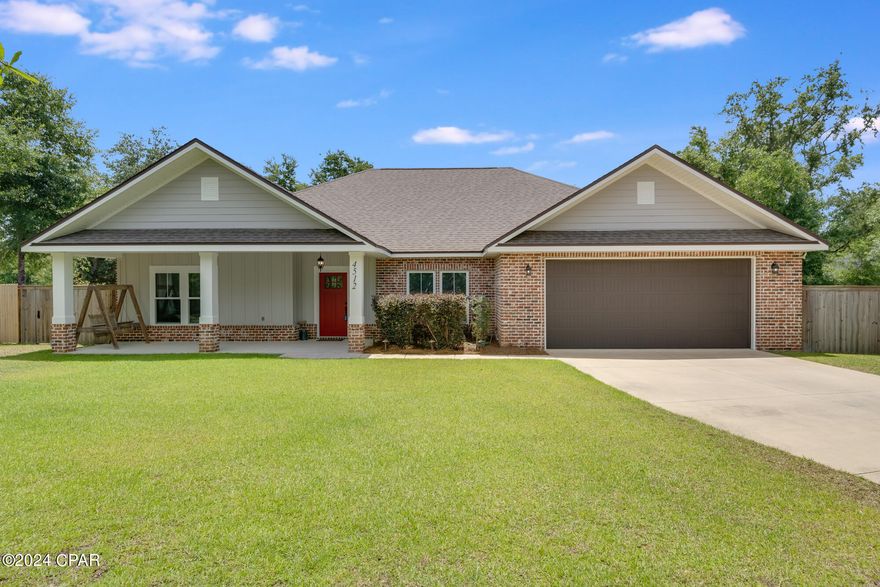 REDUCED AND READY TO SELL, LOWEST PRICED HOME in FABULOUS CEDAR CREEK CHASE! This beautiful CRAFTSMAN STYLE offers over 3000 sq feet under roof and almost an acre of privacy fenced yard. It also includes a 14 x 40 workshop/storage building, you'll have plenty of room for everyone and everything  in this 2019 built home. 
The inside boasts high ceilings and custom touches, including; wood inset tray ceiling, wood look tile flooring and an open floor plan. The spacious great room features a charming brick fireplace and flows into an upgraded kitchen and  dining area. The white QUARTZ COUNTERS and sleek custom cabinetry are the center attraction. Large windows show off  a covered porch and the private wooded backyard beyond. 
 The 2 car garage opens into a clever mudroom with benches and handy storage options. The separate laundry room has extra cabinetry and a built in sink.
Cedar Creek at Deerpoint Lake offers a private feel along with great neighborhood amenities. A community pool is an easy walk or golf cart ride away and the club house offers a dock on Cedar Creek. Don't miss this opportunity to make this piece of paradise yours!