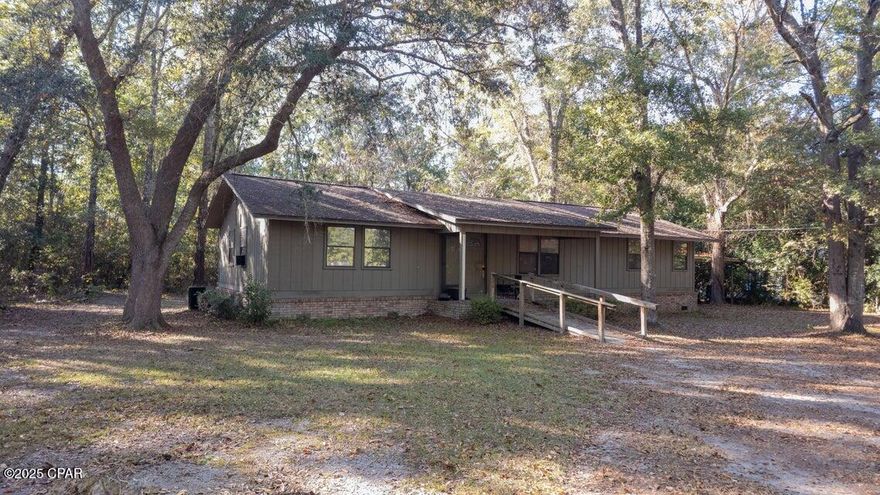 Investor Special! This 3-bed, 2-bath home on 0.79 acres offers strong potential in a great Blountstown location- just 1 mile from the new high school and a short drive to Panama City Beach, Dothan, or Tallahassee. Features a full roof replacement in 2019 after Hurricane Michael and a freshly painted interior walls. Some floor repair is needed; an assessment is in progress and the listing will be updated once the estimate is available. Sold AS-IS and priced for a quick sale, this is an ideal value-add or fix-and-flip opportunity.
