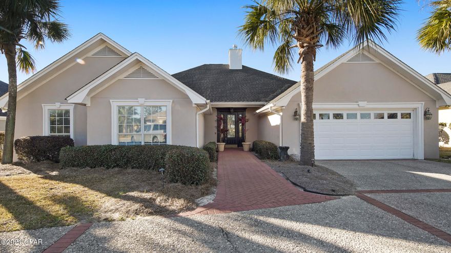 Stunning home in Bay Point's finest community of Legend Lakes on the Nicklaus Golf Course. Home boasts a new roof, exterior paint, newer appliances, new awning in back & more. As you walk in you'll love the foyer &  natural light. You'll appreciate the open floor plan, spacious kitchen w/granite counter tops, crisp white cabinetry & real wood burning fireplace in the living area! Main bedroom is fit for a king & features an attached office/den! Master bath offers a soaker tub, tile shower, double vanities & spacious walk-in closet. Additional bedroom's are spacious & feature a jack & Jill bathroom. Outside features a breathtaking back yard w/gorgeous pool, screened in patio, outdoor kitchen, storage area & lush green grass. Plenty of parking in the circular driveway!