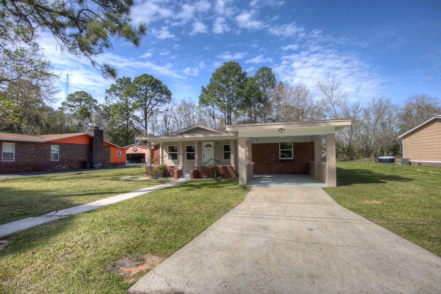 This home has been totally remodeled wit new windows, flooring, showers, kitchen cabinets & appliances. It is a must see. The seller will put on a new roof with acceptable offer and you the buyer can choose the color! Security system is in place for that extra warm fuzzy feeling. All this home needs is your family!