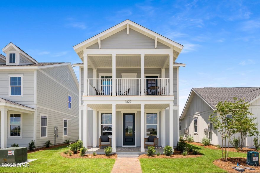 Introducing the Iva plan in SweetBay's newest Phase, Indigo Lakes! This home has 3 bedrooms plus a large bonus room (optional 4th bedroom). The primary suite is downstairs and features a spacious tile-to-ceiling shower and walk-in closet. The kitchen includes stainless appliances, stone countertops and a tile backsplash. SweetBay is a walkable and golf-cart friendly community with unrivaled amenities: dock with Bay / Gulf access for kayaking, private beach, paddle boarding, and fishing, parks, junior olympic resort pools, sports court, miles of trails, and future amenities including a Publix-anchored town center (under construction) and marina! New home buyers even get priority access to top-rated University Academy!