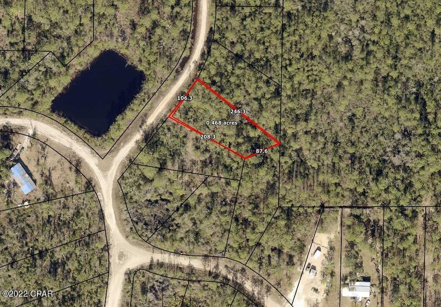 Hickory Bluff, named for the trees and high and dry land, here is a building lot, ready for a new construction or mobile home. Surrounded by new homes and a short distance to Fanning Bayou, fishing, boat ramp and just a few miles from Lynn Haven. The lot has with no association fees so bring your boat, RV, build a pole bar or workshop. Peaceful, quiet and ready to go today! Lot next door is for sale as well or choose from any of the 50 lots we have for sale in Hickory Bluff community! Call for additional details.
