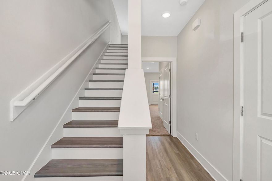 Our stunning pool is NOW OPEN! The prefect place to SOAK UP THAT Florida SUN! Seagate at Clara is a new townhome community nestled in the vibrant city of Panama City Beach, FL. This three-story features board and batten exterior and covered entries. One car garage provides a great space for storing beach essentials. These open concept townhomes boast stylish kitchens with large islands perfect for gatherings. The elegant Owners Suite is designed with comfort in mind showcasing a large walk in closet and double- bowl vanities. The community pool features a cabana, lounging, seating and grilling stations. This community also includes a dedicated dog park. Seagate at Clara is in a prime location with a nice walk to local shopping and the beach. You'll enjoy the white sands of the Gulf of Mexico and be just minutes from Pier Park.