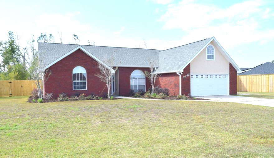 Centrally located in Mowat Highlands, this recently renovated 4-bedroom, 2 bath home is move-in ready and boasts a split floorplan, spacious living room with cathedral ceiling, custom crown molding and wood burning fireplace, eat-in kitchen with breakfast bar, updated master suite with a custom tiled shower, large walk-in closet, double vanity, trayed ceiling and French doors leading out to the picturesque back yard. Other recent updates include fresh paint throughout, new carpet and light fixtures. Outside you will find newly installed shingle roof, attached garage, well-manicured lawn, privacy fenced backyard, newly re-plastered gunite pool with overflow spa equipped with a new heater. House is in located in Lynn Haven close to schools, restaurants, shopping and a short drive to the world's most beautiful beaches!