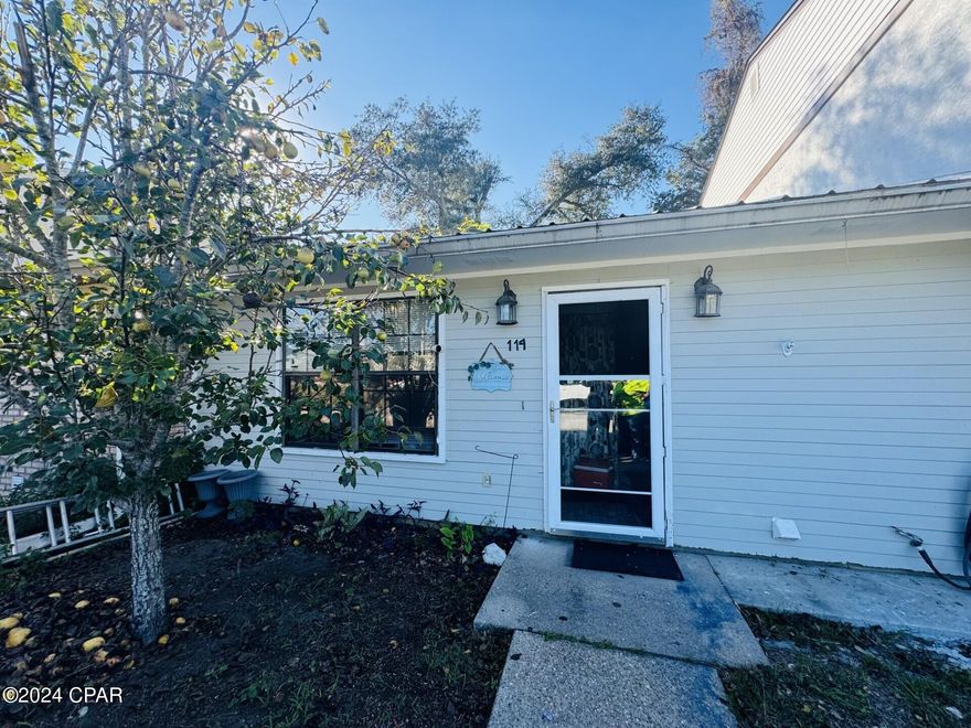Centrally Located near, Shopping, Groceries, Restaurants, Parks, and more! Only 6.4 miles to Tyndall Air Force Base, 5 miles to Historic Downtown Panama City and just 35 minutes to the World's Most Beautiful Beaches! Highlights include: NO HOA Fees, not in a flood zone, a privacy fenced in the back yard, 24x105 Sq Ft lot, with plenty of room for your pets, walk in closet, separate laundry room, and an open floor plan, great for entertaining! The roof was replaced in 2011, and the AC is only a few years old. Perfect for a 1st time home buyer, downsizing or could be a great little rental, with just a few updates. Call today to schedule your showing!
