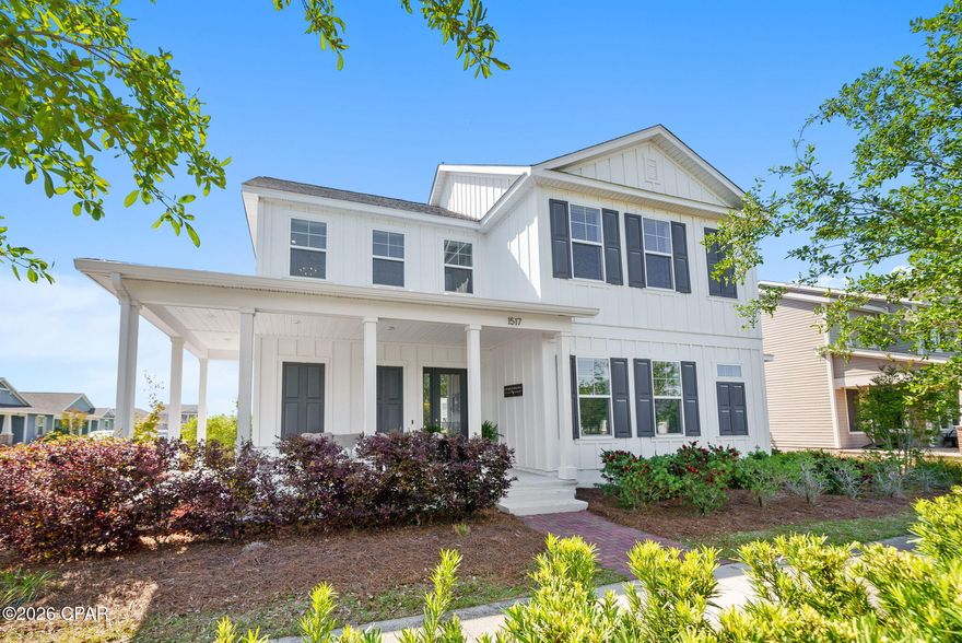 Welcome to one of a kind living in the highly sought-after SweetBay community! This beautifully maintained St. George house plan offers 5 bedrooms and 4 full baths, featuring a rare and desirable layout with a spacious primary suite on the main level-and includes an upgraded tub!

Enjoy classic charm and curb appeal with a stunning wrap-around porch, perfect for relaxing mornings or evening gatherings.

Designed for both comfort and style, this home includes a tankless water heater, upgraded GE Café appliances, and recent major improvements including a brand new roof, garage doors, and gutters. Step outside to your own private oasis with a sparkling pool and relaxing hot tub--perfect for entertaining or unwinding year-round.

Located in the vibrant SweetBay subdivision, home to University Academy Charter School, residents enjoy an unmatched lifestyle with incredible amenities: two community pools, sidewalks throughout, a basketball court, playground, beach access, and a boat dock. This is a true golf cart community where neighbors connect and kids are always out enjoying the neighborhood.

There's always something happening--from farmers markets to concerts and community events--creating an atmosphere that feels alive and welcoming every day. And the best part? You may never need to leave. Conveniently located just a short golf cart ride from Publix, Starbucks, and more.

Centrally positioned near both military bases, the beautiful beaches, and the lively areas of St. Andrews and Panama City, you'll have easy access to local eateries, marinas, shopping, and entertainment.

This is more than a home--it's a lifestyle. Come experience everything SweetBay has to offer and make it yours today!