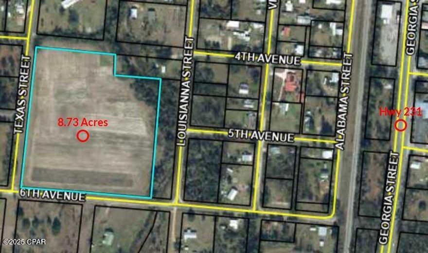 INVESTMENT OPORTUNITY !!  Located just off Hwy 231 in Alford Florida .  The property has City water available and Alford is in the process of installing Sewer and will be repaving roads .  This property has road frontage on two sides and is prime property to develop for smaller home subdivision or duplexes/apartments  (pending approval and small land use change ) Alford is very welcoming to development .
The property is located approximately 50 minutes from Panama City , 20 minutes from Marianna , 20 minutes to Chipley .   It is located convenient to I-10 and as stated before , just off Hwy 231 .

The land is 98% cleared land that has been in grass and row crop over the years , no major land clearing expense .

Tremendous future potential !