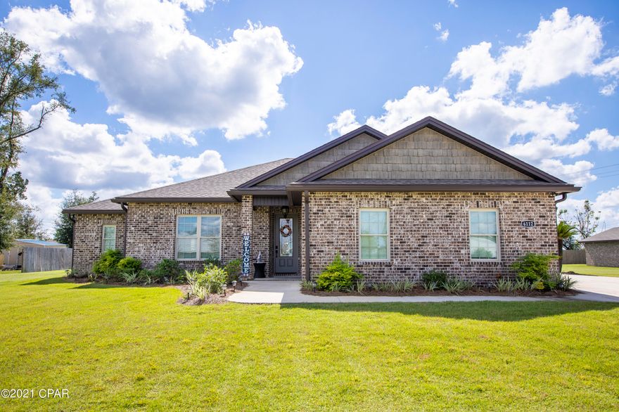 Beautiful 3 bedroom/2 bath custom built brick home located just off of Star Ave. This gorgeous home offers all the upgrades! Coastal vinyl wood plank flooring throughout the home, custom built kitchen cabinets with a gas stove and a decorative hood, a beautiful decorative island and quartz countertops. The home features custom trim through out, step up ceilings, designer lighting and plumbing fixtures! The kitchen, dining and living room are all open to each other offering the perfect set up for entertaining your guest. The split bedroom floorplan, the master suite, features double vanities, private water closet, tiled shower and a walk in closet. More perks..Screened in porch with an outdoor kitchen, large laundry room, tankless water heater, a generator and a small detached hobby room.