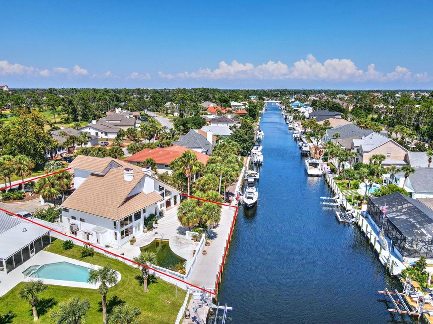 ATTENTION INVESTORS! This is your chance to buy a spacious Bay Point canal home and make it your own! 4 bedrooms, all with private baths, living area with vaulted ceilings, kitchen compete with butlers pantry, custom wine cellar, pool and 100 ft on a deep water canal! New tile roof complete after hurricane Michael, but the rest of the home is in need of complete restoration. Sold AS IS! Serious Inquires only as the inside is gutted and will most likely take a cash only purchase. Bay Point is a gated community with 24 hour security, golf, tennis and a full service marina under construction.