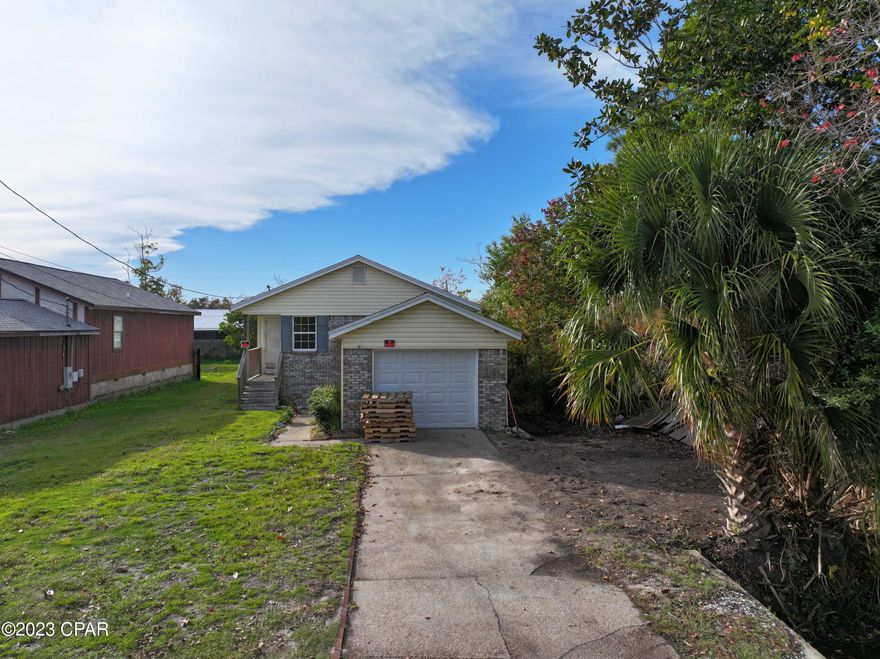 'CURRENTLY UNDER CONTRACT, SELLER WILL CONSIDER BACKUP OFFERS  If you're looking for the right investment property to fix and flip, this may be the one you have been waiting for. Reasonably priced, this property is located in a well established neighborhood and features three bedrooms, two bathrooms, an attached garage, and a front and back porch. As you walk into this home, you will immediately notice the high ceilings and natural views out of almost every window. Just steps away from the water, S Kimbrel is a quiet road great for a quick walk to the Bay for some morning fishing or evening boating. The surrounding area features many parks, including not one but two waterfront parks, a dog park, frisbee golf, and playgrounds. The area has many shops and restaurants and is located in one of Panama City's top-rated Elementary School Districts. This home does need a little TLC and would make an excellent investment for anyone looking to own, rent, or flip in Panama City.