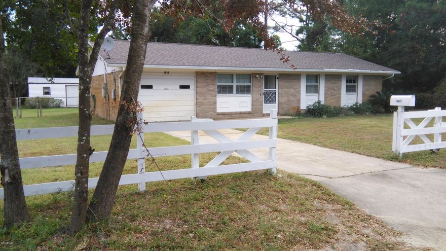 What a wonderful find for a young family or'down-sizers'.  A solid, simple home in a pleasant, private place.  With a new roof and new HVAC, this is an easy home to upgrade and maintain.  The large utility shed equipped with electric and window ACs will make a hobbyist happy.
