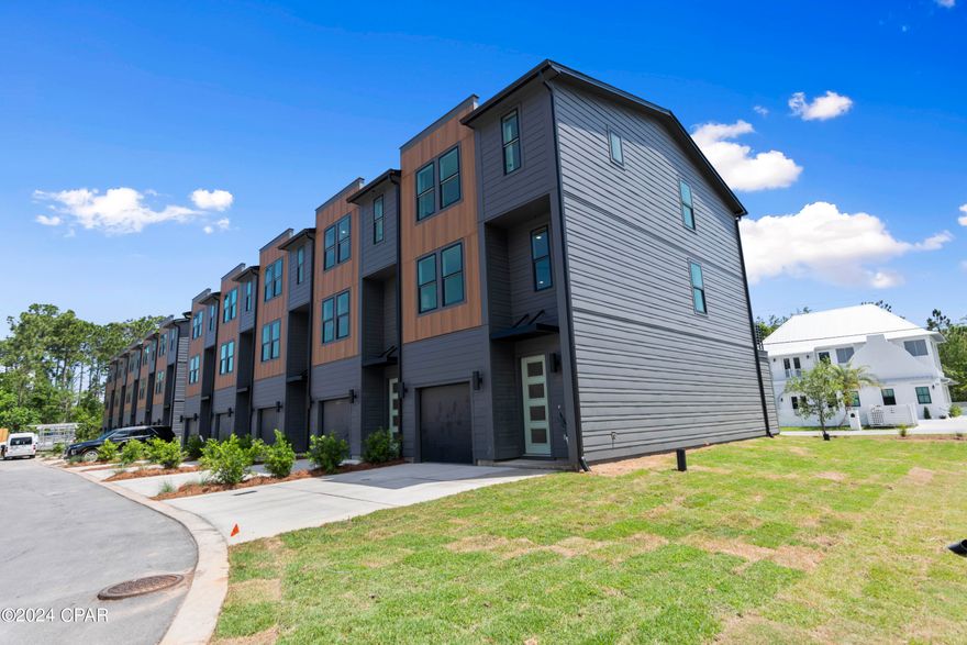 $15K in Builder Incentives!! Discover the perfect blend of luxury and convenience with these brand-new construction townhomes, ideally located in the most sought-after section of the development. Offering unmatched views and a premium location, these homes present a rare opportunity to enjoy modern design just steps from the community's top amenities. From picturesque surroundings to enhanced privacy and easy access, this prime setting delivers a truly elevated living experience. Don't miss your chance to own a townhome in the most desirable spot in the neighborhood! The HOA includes exterior and wind insurance, providing added protection and peace of mind. This is a great opportunity to own new construction near 30A—schedule your tour today! The HOA covers exterior and wind insurance for added protection and peace of mind. This is the perfect combination of style, location, and value! ** Don't miss out on this over-the-moon opportunity to own a luxury townhome built with exceptional craftsmanship!' Based on loan type, the preferred lenders for this project are also offering 1% of the loan amount towards closing costs and/or a rate buy-down. 30North at Eden Park is Santa Rosa Beach's newest modern townhome neighborhood located just north of US Highway 98. The community features luxury 3-story, 4-bedroom townhomes with shopping, local restaurants, the beautiful beaches of 30A and Eden Gardens State Park just a short drive away, which boasts sprawling acres of mossy oak trees and alluring foliage to explore! The townhouse exterior exudes a chic façade that complements the pristine natural surroundings and adds a touch of sophistication to the coastline. The architect's vision has resulted in a harmonious blend of cutting-edge design and coastal allure, creating a captivating urban retreat close to all that 30A has to offer from shopping, dining, and the beautiful beaches of the Gulf of Mexico. **Prices, plans, features, and options are subject to change without notice. Additional restrictions may apply. Sq. footage is approximate. Home information, including features and available options, are subject to change without notice. Artist renderings, photos, colors, features and sizes are for illustration purposes only and will vary from the homes as they are built. Elevations, exterior/interior colors, available upgrades, options, and standard features may vary and may include select options, elevations, and upgrades that require an additional charge.