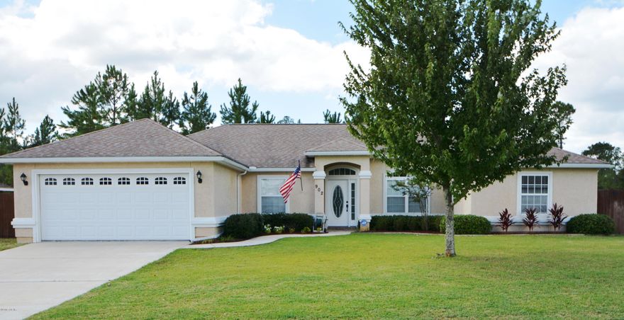 Close to town yet away from the hustle and bustle of the crowd! This home is bright, fresh and very well maintained! It has a split design, open floor plan with high ceilings and large windows. It is the perfect layout for socializing or enjoying your family. 4 bedrooms provide you the option of kids’ rooms, guest space or an office. The large master easily holds a king size bed and oversized furniture and has additional space with 2 closets. En suite bath gives you the convenience of two vanities and a walk-in shower but spoils you with a jetted garden tub. The kitchen is spacious and allows the chef lots of room to move. It has tall cabinets, a pantry for additional space, and room for an island if you wish.



One of the best parts of this home is the outside! Enjoy your morning cup of joe or evening glass of wine out on the screened in patio and watch the kids or furry friends roam the yard. The back of the yard is lined with trees so you can enjoy the feeling of privacy and there are no neighbors to build behind you!  It is well kept and large enough to add a pool; outdoor shower already installed. The shed is fully wired for electric and cable and has great storage. It is the perfect spot for a man cave or she shed! And take advantage of parking your extra vehicle or boat in the side space next to the garage to free up the driveway, complete with a 30 AMP breaker. Not in a flood zone!

Situated on a dead end road there is no worry of through traffic. Property is only 1 mile from Majette Park, HG Harder's Recreation Park and excellent nature trails. A short 10-15 minute drive will buzz you into town, the mall and Bay Haven Charter Schools.
 
All measurements are approximate and should be verified if important. Survey available.