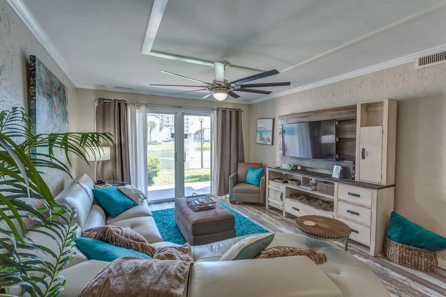 Fully furnished and stocked long-term rental! Unit is located in the fantastic Sugar Beach subdivision. Sugar Beach features, tennis court, pool, beach access. Unit is located on ground floor, you can park at your front door or walk out your back door to the beach. This unit is beautifully decorated and is the perfect home for you! DISCLOSURES: Unit is available for rent through April 2020. All utilities included with power utility cap. No pets.