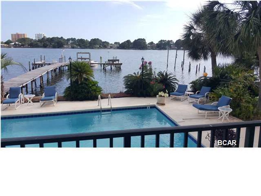 Port Lagoon is private, local and quiet. Settled on Grand Lagoon with sunsets and views that pictures are not able to capture, this condominium is away from the high rise and the crowds. No need for an elevator, this one is on the first floor! Walk through the living room to the Florida room to the balcony and relax and enjoy the boats coming and going, the fish jumping and the beautiful sunsets! Make your appointment today to come and view this fantastic condominium.