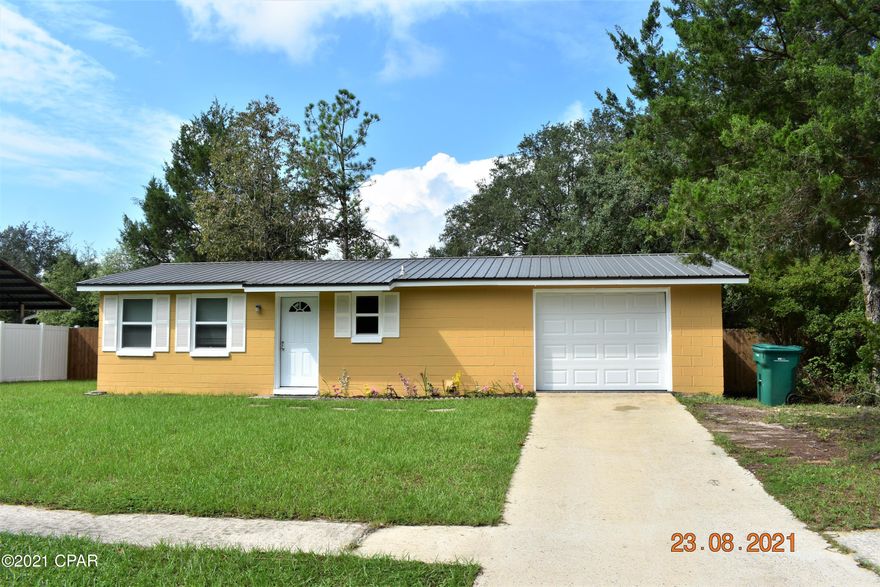 *Under contract- seller taking back up offers* Adorable newly renovated 2/1 home in Sunny Hills subdivision! Home features new vinyl plank flooring throughout, new paint inside and out, new appliances, new cabinets/counters, tiled area above tub, fenced back yard. Home also has a single car garage with new door and newly painted floor. Windows and roof were installed within last 5 years. Must see!