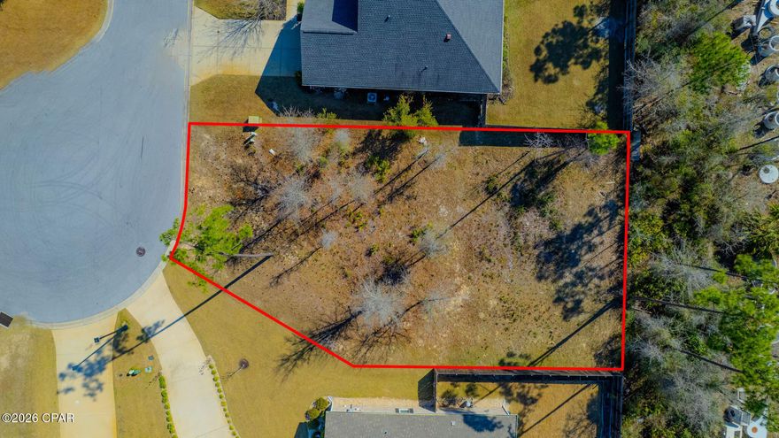 **Prime Vacant Lot in Cedar Park Subdivision** 

Discover an exceptional opportunity with this vacant lot at 3835 Cedar Park Drive in the desirable Cedar Park subdivision. Nestled on a cul-de-sac in a serene neighborhood, this prime piece of land offers the rare chance to build your dream home in one of the few remaining vacant lots in the area.

With its convenient location, you'll enjoy easy access to local amenities, schools and beautiful Panama City Beach. The lot provides ample space for your custom home design, making it ideal for those seeking a tranquil setting with close proximity to town. 

Don't miss out on this rare find in a sought-after community. Secure your future in Cedar Park today!