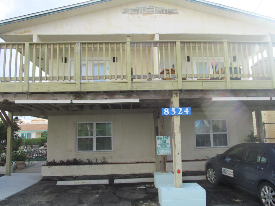 1 bedroom, 1 bath apt. across from dedicated beach access. Unit includes water, sewer, garbage,basic cable and electricity up to $100. No pets allowed.