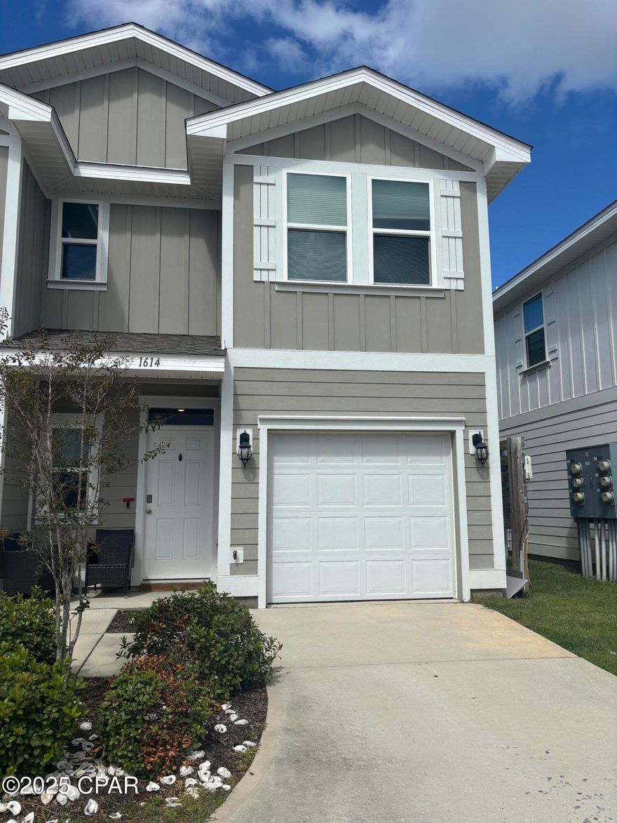 Welcome to 1614 Caleigh Ct, a well kept 2021 home located in Lynn Haven, FL. This home boasts 3  bedrooms and 2.5 bathrooms, offering plenty of space for comfortable living. The property is fully furnished with modern and stylish pieces, ready for you to move in and make it your own. The home also features a one-car garage, providing secure and convenient parking. One of the standout features of this property is the included landscaping service, ensuring the exterior of your home is as impressive and well-maintained as the interior. Plus, pet lovers will be pleased to know that this home is pet-friendly, subject to owner approval and $250 non-refundable pet fee. Owner will consider including utilities for $2200 per month, internet included.