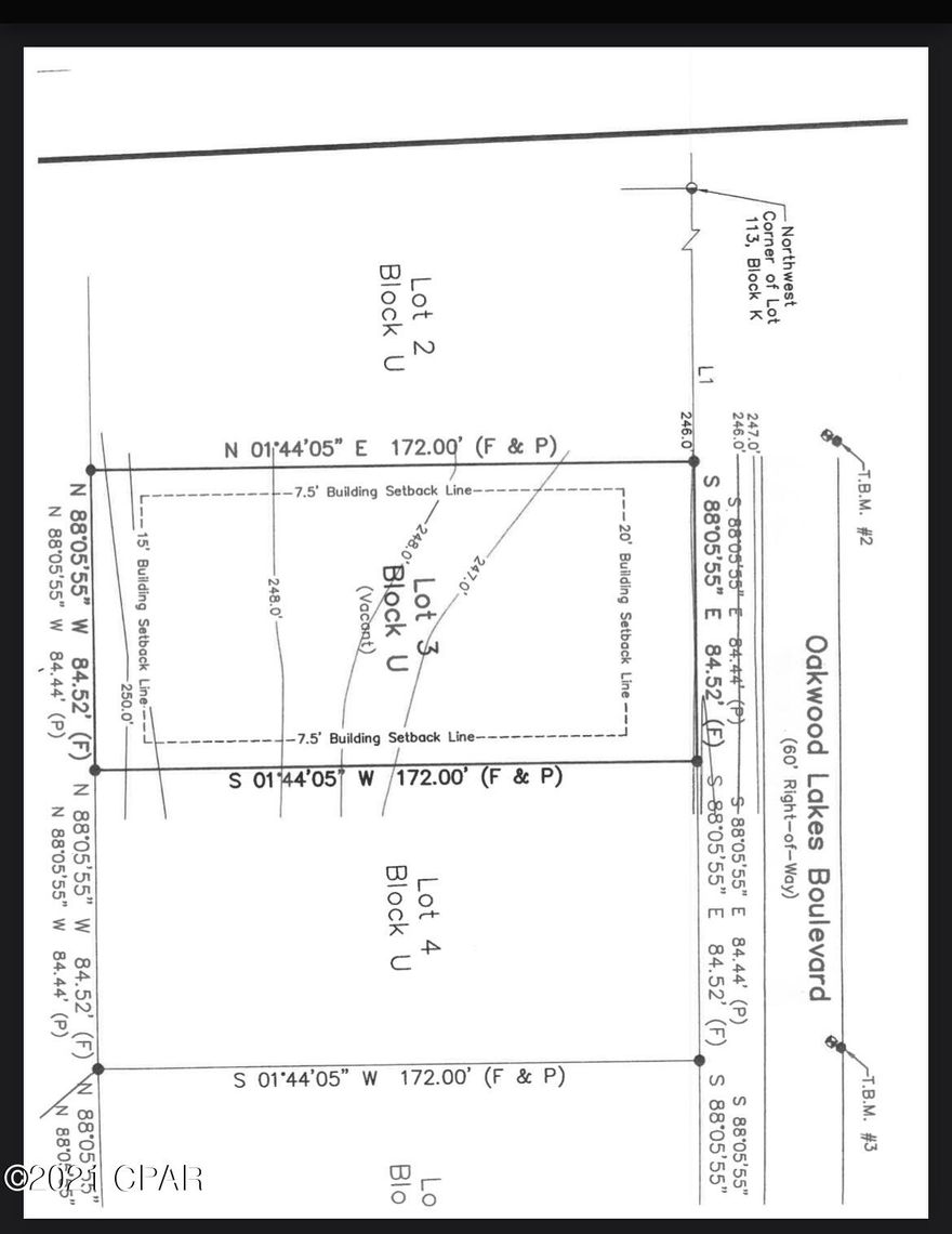 Buildable Land, 1/3 Acre Lot Size. Located directly on Oakwood Lakes Blvd, property has access to water but will need a septic tank.