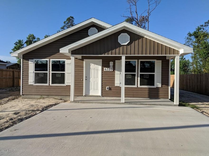 CURRENTLY UNDER CONTRACT, SELLER ACCEPTING BACKUP OFFERS on NEW CONSTRUCTION close to Tyndall. Home is in finishing stages of construction with a completion date of on or before 7/20/2019.  Home has a semi-open floor plan with large galley style kitchen, custom cabinets, and vinyl plank flooring through out.  Come see this charmer today!  Seller is not contributing to Buyers closing cost.