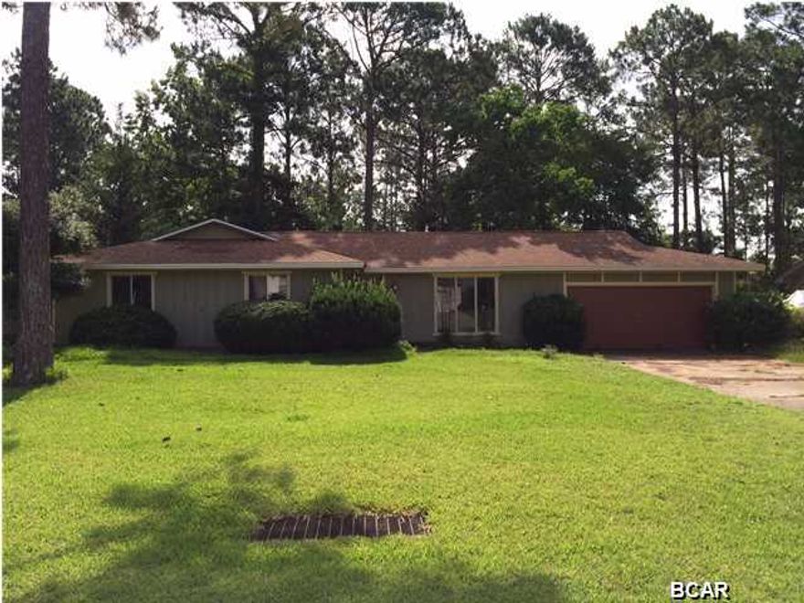 Larger three bedroom two bath home located in Callaway. This home features vaulted ceiling, fire place, oversized Florida room, two car garage, and fenced back yard.