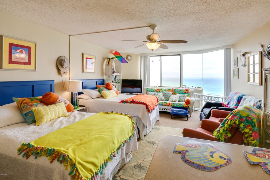 Looking for a GREAT BEACH GETAWAY? Check out this FULLY FURNISHED unit on the 8th  floor. These units do not come on the market often. This unit has some of the best unobstructed views of the gulf available in the TOP OF THE GULF complex. Enjoy the worlds most beautiful sunrises from this 8th floor unit. This unique unit offers an extra bed area which makes it a perfect vacation getaway for you and your family.  Call your Realtor TODAY to see this GREAT unit