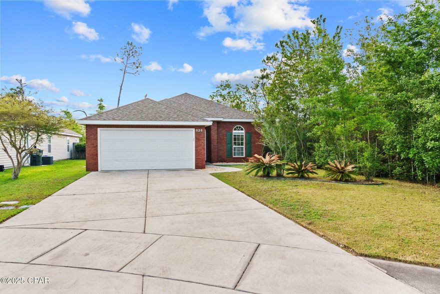 Make your appointment today to view this great 3 bedroom 2 bath home centrally located in sought after Lynn Haven. This home is located on a quite Cul de sac, convenient to schools, shopping, dining and just minutes from the beach.  Features a spacious open floor plan with natural lighting, and a privacy fenced in back yard with a covered patio. This home qualifies for 100% Rural Development Financing! All measurements are approximate, please verify if important.