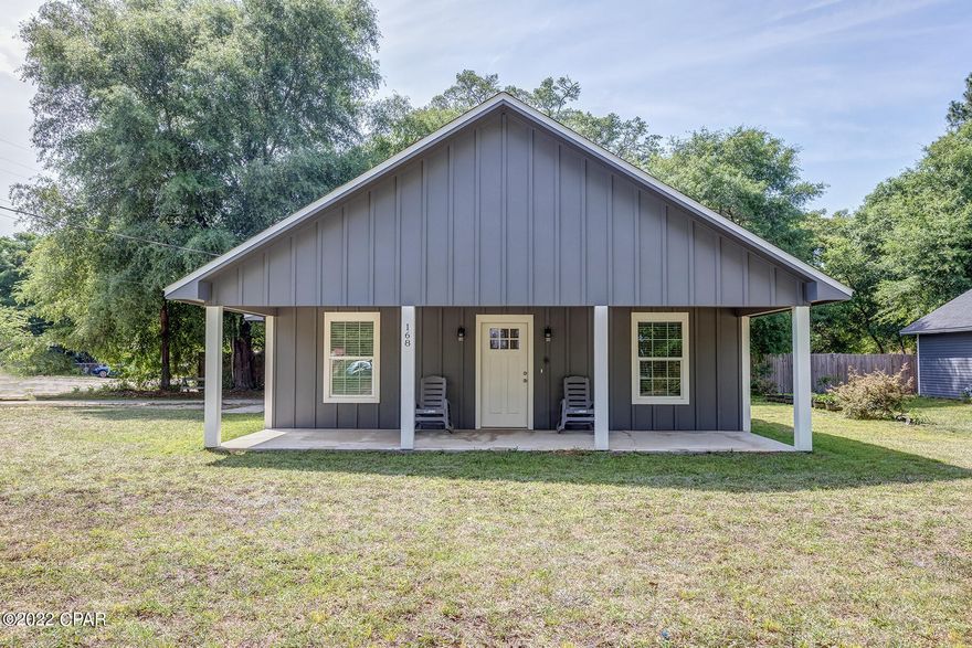 Very clean newer home with lots of natural lighting and beautiful design! Situated on a corner lot, there is plenty of room to park a boat and/or camper. A large covered porch welcomes you inside of this home to the open floor plan with beautiful bright vinyl plank floors. This kitchen is a cooks dream come true, solid surface countertops and a big island for prep, finished with a breakfast bar for guest over for dinner. Stainless appliances, a farmhouse sink, a range with a hood vent over it and vented outside, and the prettiest light blue backsplash! There is a tankless water heater which makes for instant hot water after long days spent at Vortex springs. Vortex Springs is only 20 minutes away! Call today for your appointment to view this beautiful clean home In Defuniak Springs!