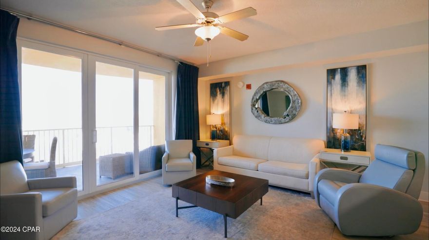 Drastic price reduction on this beautifully furnished, high-end unit.  Don't miss this incredible opportunity! Welcome to an unparalleled coastal oasis at Calypso Tower III, where luxury meets the serene beauty of beachfront living. This one-of-a-kind 1-bedroom, 2-bathroom unit showcases exceptional design and high-end finishes, making it a truly remarkable find.
Step inside to be captivated by the sophisticated ambiance, accentuated by shiplap walls and premium furnishings from Restoration Hardware. Every detail has been meticulously curated, including high-end window treatments that enhance the elegance of the space while providing privacy and comfort.
The custom-built bunk beds offer a unique touch, making this unit perfect for families or guests. The bathrooms feature exquisite bead board detailing, adding a timeless charm that complements the overall aesthetic.
With high-end finishes throughout, this condo is not just a home but a statement of refined living. From the moment you enter, you'll appreciate the thoughtful design and luxurious touches that make this unit stand out.
Calypso Tower III provides residents with access to a wealth of amenities, including resort-style pools, fitness facilities, and direct beach access, ensuring an enviable lifestyle right at your doorstep.
Don't miss the opportunity to own this exceptional property that epitomizes luxury and comfort in one of the most sought-after locations. Schedule your private showing today and experience the extraordinary allure of this beachfront gem!