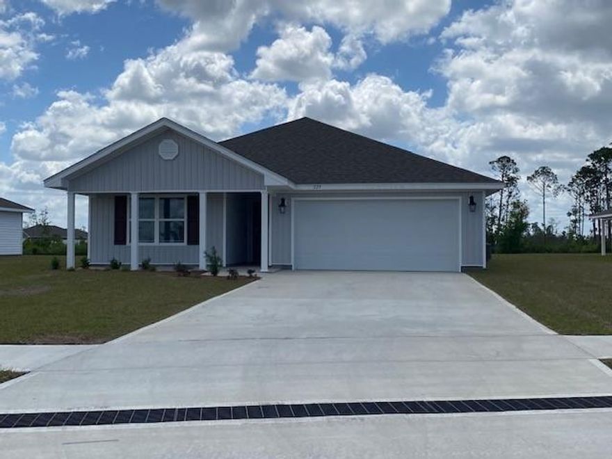 This Ryder Plan is under construction. As you drive up to this home you will a see a covered porch and two car garage. Through the front entry way

you will find vinyl sheet flooring throughout all common and wet areas of this home. The shared bath has vinyl sheet flooring and shower/tub combo. The hallway

opens to the large great room, kitchen and dining area. The kitchen is open with a center island and has plenty of cabinet space and a nice pantry for storage.

Appliances include a dishwasher, microwave and stove. In the master suite you will find his and hers walk-in closets. A standard Smart Home package includes a KwikSet keyless entry, Skybell doorbell, automated front porch lighting, an Echo
Dot device, and Quolsys touch panel which can be integrated to control your lighting, thermostat, front door and so much more.
A builder 10 year structural warranty is also included.

Pictures, photographs, floor plans, elevations, features, colors and sizes are approximate for illustration purposes only and will vary from the homes as built. Home and community information including pricing, included features, terms, availability and amenities are subject to change and prior sale at any time without notice or obligation. For Move-In/Completion Estimates: Ready dates are estimates only. Timing of completion of construction and buyer move-in are subject to contingencies contained in home purchase agreement and governing jurisdictions issuance of a certificate of occupancy, and may change due to forces majeures and other delays or disruptions outside the reasonable control of the Builder.