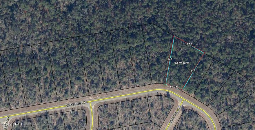 Located in the Sunny Hills subdivision about 25 miles north of Panama City sits this large .67 acre wooded residential lot on a paved road. Private septic and well would need to be installed. The lot is close to Boat Lake (large clear swimming lake), other fishing lakes, and an 18 hole golf course. Buyer to pay doc stamps on the deed, title insurance/search, and title company closing fee.