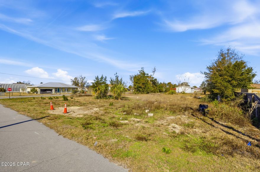 An exceptional opportunity awaits with this cleared, nearly half-acre building site in a well-established Panama City neighborhood. With approximately 100 × 200 ft of level land, this corner parcel is primed for your custom home design. Utilities — including public water, sewer, electric, and natural gas — are readily accessible, and the property features a private well already in place — giving you a head start on building.

Positioned in the vibrant Springfield area, this site offers the best of city convenience while allowing you the creative freedom to craft your ideal home setting. Whether you're planning a traditional residence or a contemporary build, the space and location deliver flexibility and future potential. Quick access to shopping, dining, schools, and major roadways enhances daily living, and being a short drive from Tyndall Air Force Base adds lifestyle appeal.

A rare blank canvas like this, with cleared land and essential services available, is ready for vision and action — imagine your dream home realized here.