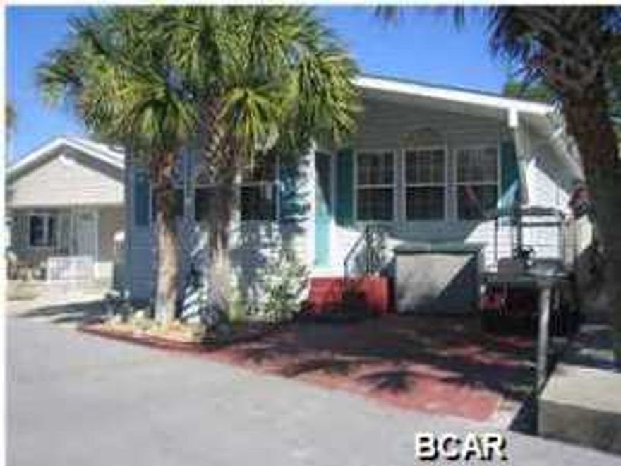 Great Buy! The only house left that backs up to the State Park with a BAY VIEW! Great backyard, you can feed the deer. Venture Out offers a beachside pool and a heated bay side pool. There is tennis,shuffleboard, fishing dock, boat launch, playground,clubhouse and pavilion. Or you can have a picnic by the pond. This is a golf cart community. Pets have their own walking area. Security is 24/7. This is a must see!!!!! All measurements and sq. footage is approx. Measure if important.