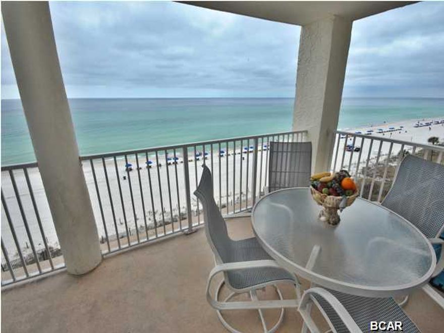 A fabulous 3 bedroom with 3 full bath on the 6th floor end unit overlooking the kidney pool. This unit located in Tower 11 has been well maintained and upgraded. As you enter this unit, you are greeted by large floor to ceiling windows, thus giving you a panoramic pristine view of the sparkling gulf. The third bedroom is a lockout studio efficiency with full bath, mini kitchen, and private balcony. This 1 bedroom lockout can be rented to give you that extra income. Rent one side and live in the split two bedroom section. Gulf views from every room and bedrooms. Each bedroom has its private balcony with large overhang. All bathrooms have been upgraded. Large kitchen with granite counter top, stainless steel appliances, and breakfast bar. This condo unit is almost 2000 sq. feet with