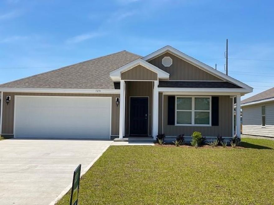 The Cali floor plan has two bedrooms just off the foyer with a shared bath. The kitchen is open and spacious with plenty of cabinetry, a corner pantry,

a center island with sink and dishwasher. The standard appliances include, a stove, microwave and dishwasher. Bedroom 1 is just off the large living area and

has a dual sink vanity, a large soaking tub, separate shower and a walk-in closet. Additional features include vinyl flooring throughout the common areas, carpet

in the bedrooms, and nickel hardware on interior doors.

(BUID3056) A standard Smart Home package includes a KwikSet keyless entry, Skybell doorbell, automated front porch lighting, an Echo
Dot device, and Quolsys touch panel which can be integrated to control your lighting, thermostat, front door and so much more.
A builder 10 year structural warranty is also included.

Pictures, photographs, floor plans, elevations, features, colors and sizes are approximate for illustration purposes only and will vary from the homes as built. Home and community information including pricing, included features, terms, availability and amenities are subject to change and prior sale at any time without notice or obligation. For Move-In/Completion Estimates: Ready dates are estimates only. Timing of completion of construction and buyer move-in are subject to contingencies contained in home purchase agreement and governing jurisdictions issuance of a certificate of occupancy, and may change due to forces majeures and other delays or disruptions outside the reasonable control of the Builder.