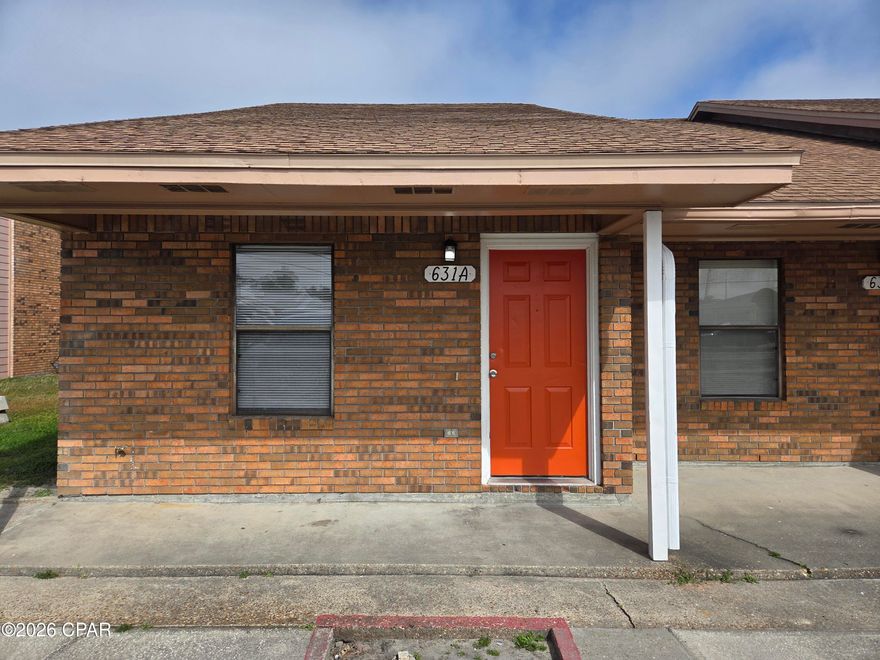 This efficient 2-story townhome boasts vaulted ceilings, adding a touch of elegance and spaciousness to your living experience. With two bedrooms and two full bathrooms, this home offers ample space for comfort and convenience. The kitchen features a breakfast bar, perfect for those quick meals or casual conversations!

The property also includes both front and back covered patios, providing a great space for outdoor relaxation or entertaining. Additionally, the exterior-access laundry/storage room adds a practical touch to this home, ensuring you have plenty of space to store your belongings!

Conveniently located, this townhome is just a stone's throw away from dining, shopping, and Tyndall AFB! Enjoy the comfort of ceiling fans throughout the home, keeping you cool during those warm Florida days.

This townhome truly offers a blend of comfort, convenience, and efficiency!

------------------------------------------------------------------

*1/2 OFF Security Deposit for Active-Duty Military!!*

*Garbage & Lawncare Included!*

*NO PETS*