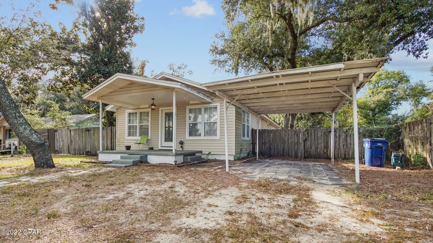 Major Price Improvement on this Fixer upper!! Welcome to St Andrews! This Charming 3 bed 2 bath home  has so much to offer. As soon as you step foot in the door you'll be in awe of its size and space. The back of property is completely fenced in with a separate fenced area for you animals. The back yard also features a shed and a large covered patio with a fan and cleaning station for you to clean all your fish that you catch from St Andrews Bay. The seller is willing to sell furnished with the exception of a few items. Contact your Realtor for a Private Showing.