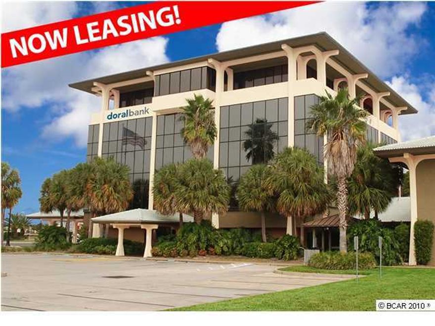 The Beach Professional Center is a landmark premier class A signature office campus in Panama City Beach.  The property has a prime, central location in the heart of the Beach's business and professional district.  This spacious office shares a conference room with other 2nd floor tenants and a break room and common area with a few other 2nd floor tenants.  Monthly rent includes everything except phone, cable, internet, insurance, office janitorial  and sales tax.  Make this location your business address today!