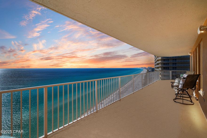 Anchors aweigh and a hearty welcome to The Captain's Lodge at Treasure Island Resort! Shiver me timbers and settle into a moody and fun themed condo with 17th Floor Gulf and Lagoon wraparound views!  Escape through Blackbeard's hallway and discover the Captain's Lounge complete with full size pool table, vintage darts and bar setup fit for a king! Luxuriate in the master bedroom in a suite giving full on Titanic vibes, with gulf front views that will indeed feel like you are floating, but not to worry no icebergs in these parts! The west wing of the Lodge features 2 guest rooms: The Parrot's Port and The First Mate's Hidwaway. Both equally fun and thematic and with sweeping Lagoon views. This over the top 3-bedroom, 2-bath condo is primed and ready for the short term rental market. Unique and thematic short term rentals statistically perform by far the best and this old school nautical lodge gives you all of that and then some! Fully furnished, fully themed and fully fun, this home is ready for its next Captain! 

Treasure Island Resort Condominium is near St. Andrews State Park on the east end of Panama City Beach. This area is filled with great local restaurants and outdoor activities, making it the ideal place to vacation, live, or both. Life is meant to be experienced, and more than anything have some fun and adventure along the way and The Captain's Lodge at Treasure Island Resort is the epitome of just that! MUST EXPERIENCE IN PERSON!