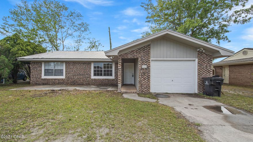 Here's a great place to call home! 

All brick exterior, metal roof, single car garage, large patios, three bedroom, two full baths, newer HVAC, stainless steel appliances and much more! Location is convenient to terrific schools, TAFB, grocery stores, and many restaurants. Take a look at this one before it is to late!