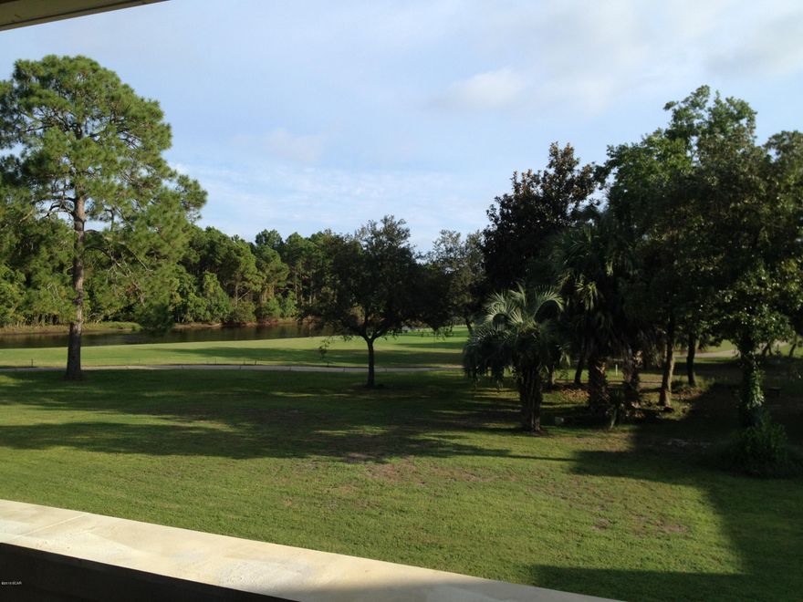 Priced to Sell! This spacious two story Golf Villa offers two large bedrooms and 2.5 baths. Situated on the 18th tee box of the Nicklaus Golf Course in exclusive Bay Point, enjoy water and golf course views from the screened in porch downstairs, or open the sliding glass doors to the spacious balcony from either of the bedrooms upstairs. Just needs a little TLC and you will own a condo on the golf course as an investment property, a vacation home, or a permanent residence. Water, sewer, pest control, trash pickup, landscaping of expansive grassed common grounds, exterior insurance, maintenance and funding of the Reserve Account all included in association dues. All information is believed to be correct but should be verified by Buyer. Seller is a Florida licensed real estate agent & is the Listing Agent